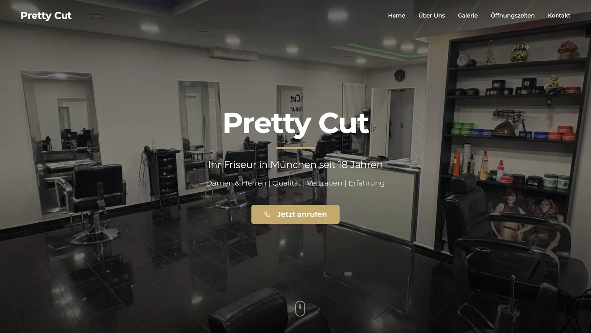 PrettyCut, Website von stratege